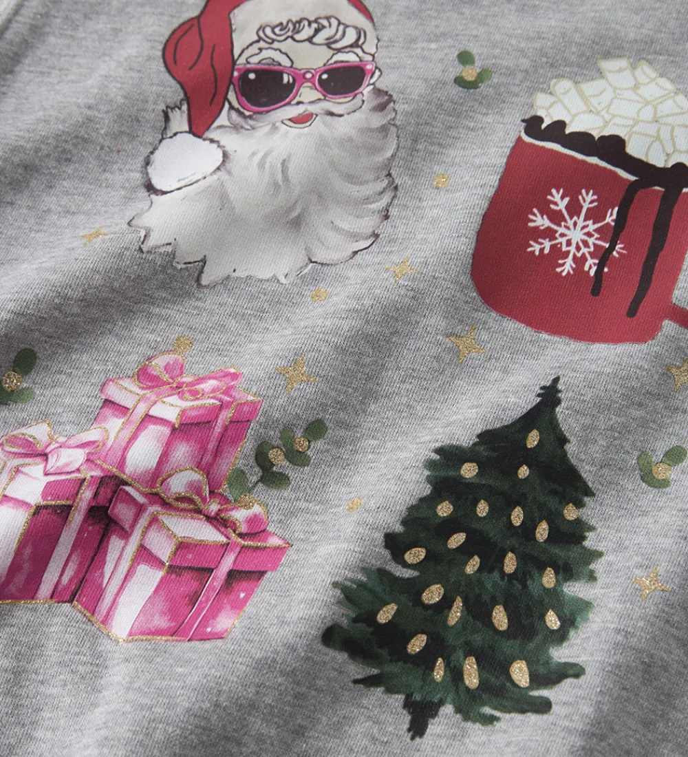 Sweatshirt - NkfRasab - Grey Melange|Name It Online