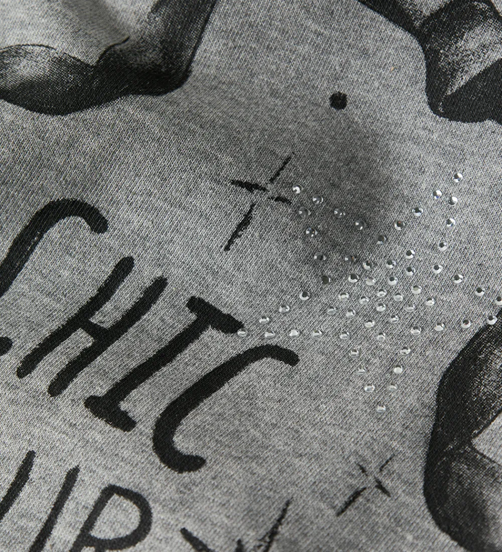 Sweatshirt - NkfRastin - Grey Melange|Name It Outlet