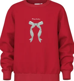 Sweatshirt - NkfVismas - Jester Red/Xmas Bow|Name It Discount