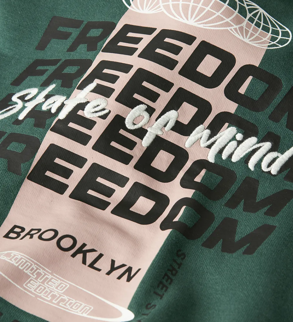 Sweatshirt - NkmSteve - Bistro Green|Name It Sale