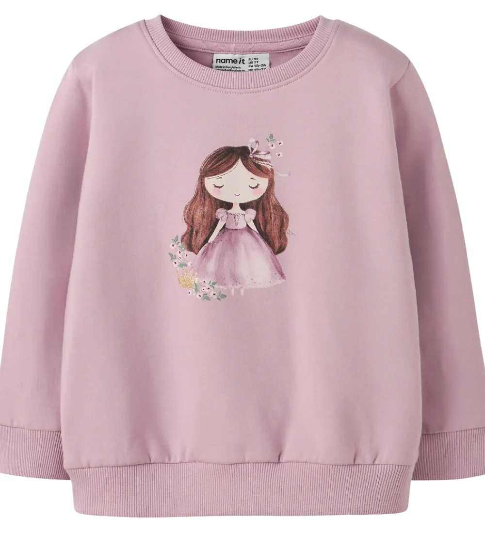 Sweatshirt - NmfRonesse - Keepsake Lilac|Name It Sale