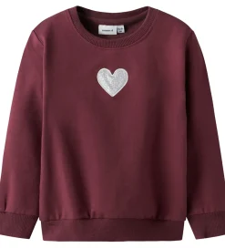 Sweatshirt - NmfSakkina - Burgundy|Name It Hot