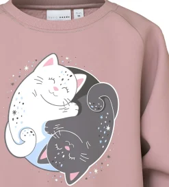 Sweatshirt - NmfVenus - Keepsake Lilac/Yin Yang Cat|Name It