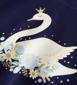 Sweatshirt - NmfVenus - Beacon Blue/Princess Swan|Name It Sale