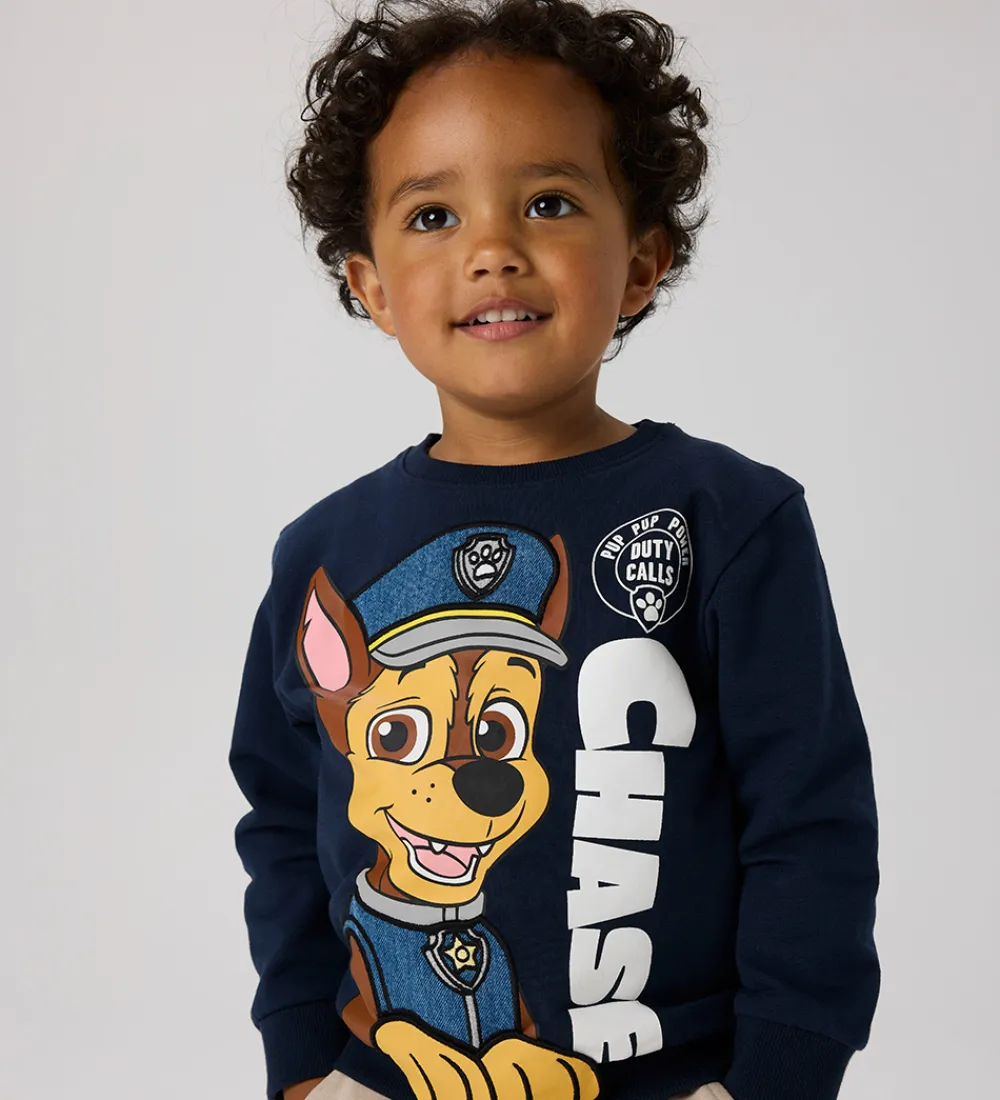 Sweatshirt - NmmNeel Paw Patrol - Navy Blazer|Name It Discount