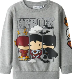 Sweatshirt - NmmOsmus Batman - Grey Melange|Name It Best