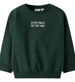 Sweatshirt - NmmSlade - Pine Grove|Name It Sale