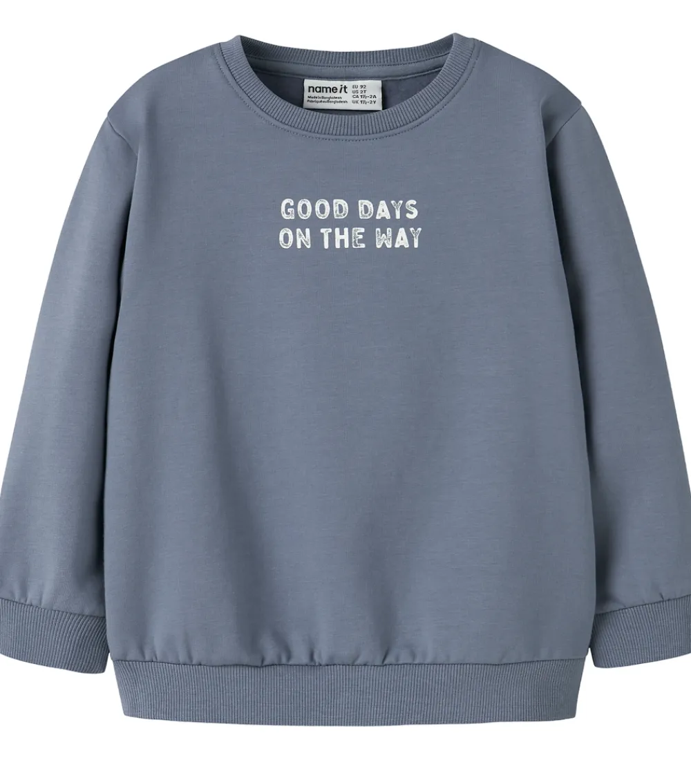 Sweatshirt - NmmSlade - Flint Stone|Name It Online