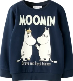 Sweatshirt - NmnSloli - Moomin - Navy Blazer|Name It Clearance