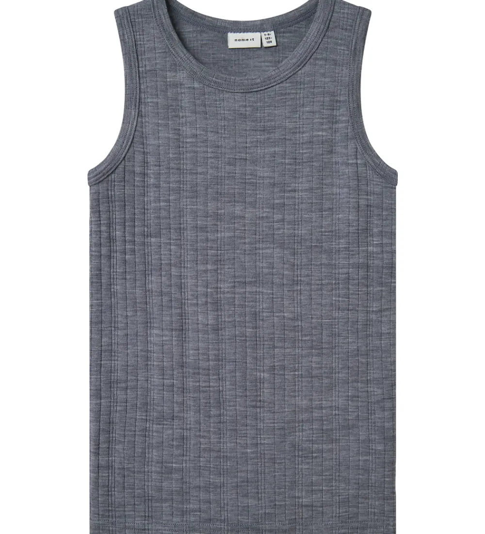 Tanktop - Uld - NkmWang - Folkstone Gray|Name It Clearance