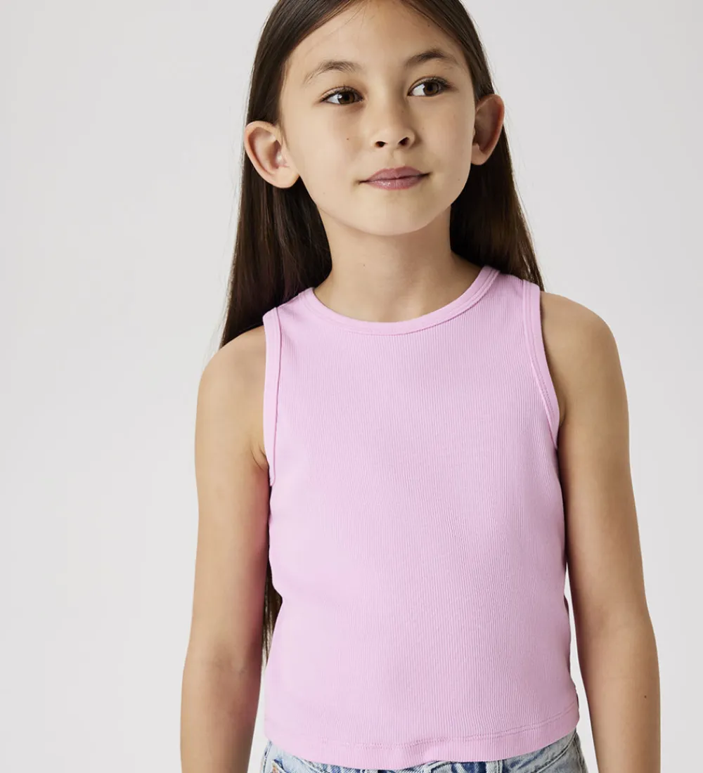 Top - Crop - Rib - Noos - NkfNakal - Pink Frosting|Name It Best