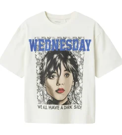 T-shirt - NkfAkara - Wednesday - Cloud Dancer|Name It Discount