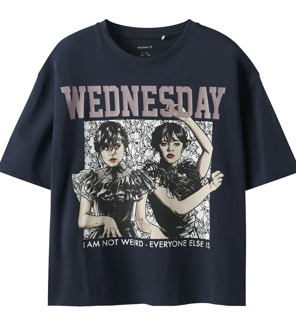 T-shirt - NkfAkara - Wednesday - Navy Blazer|Name It Sale