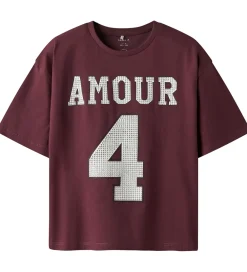 T-shirt - NkfSangy - Burgundy|Name It New