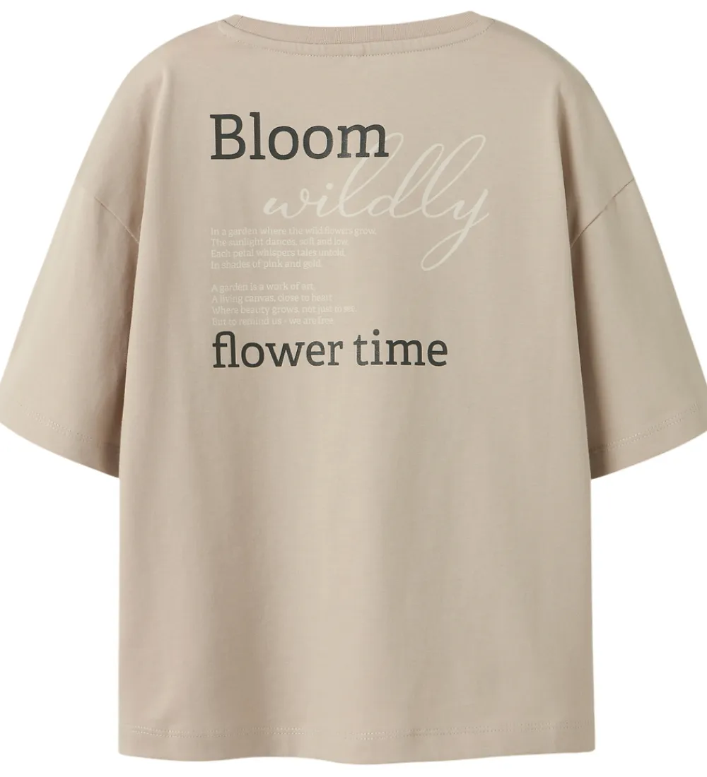 T-shirt - NkfSvea - Cement|Name It Outlet