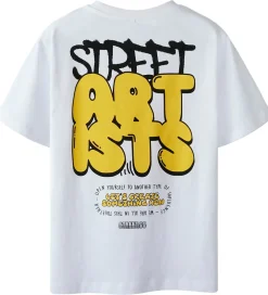 T-shirt - NkmKillian - Bright White/Street Art|Name It Best