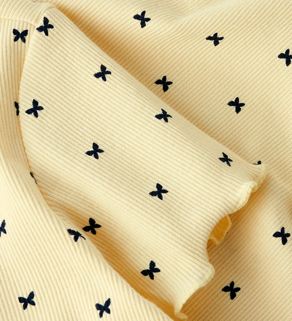 T-shirt - Rib - NkfKarlia - Double Cream|Name It Outlet