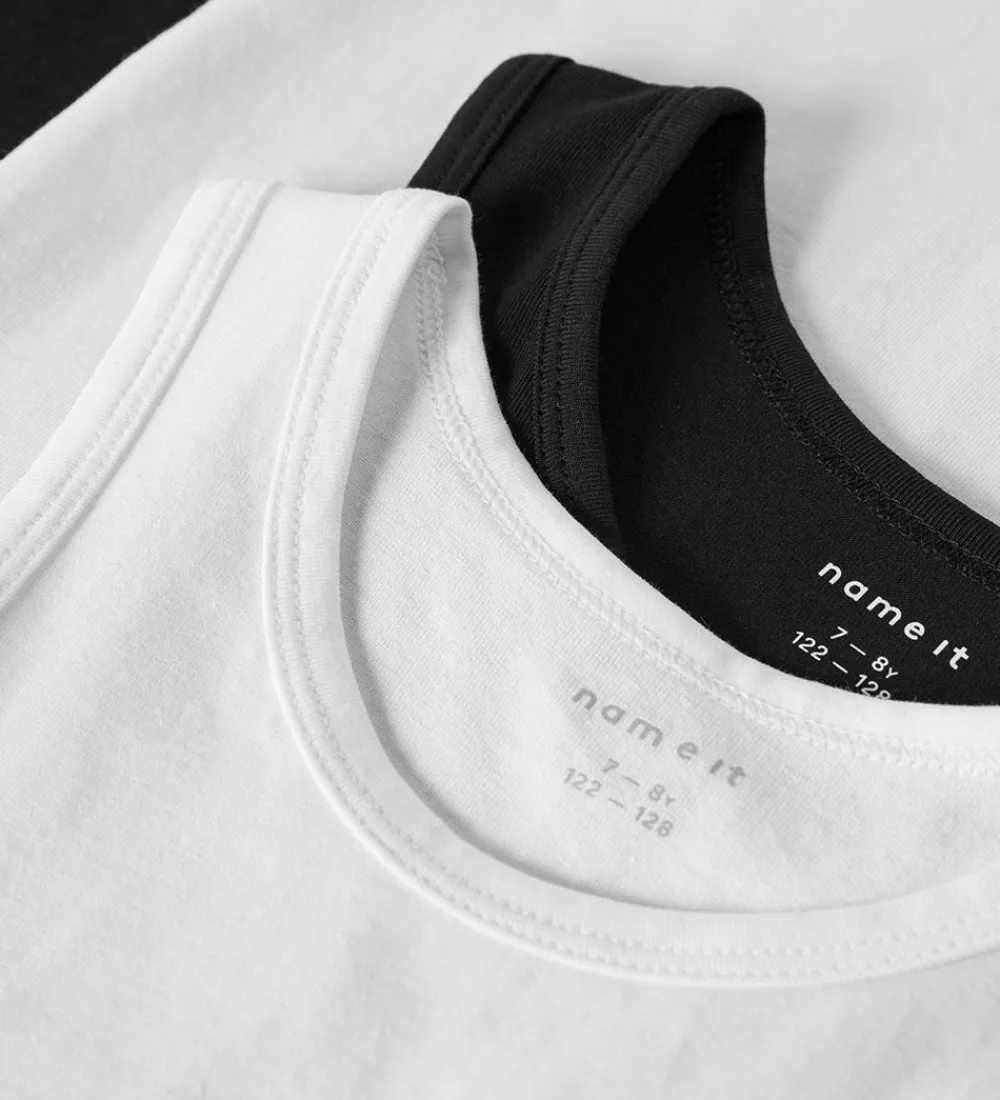 Undertrøje - Noos - NkmTank - 4-pak - Sort/w/ 2 x Bright|Name It New
