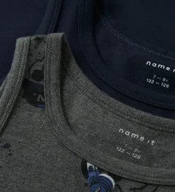 Undertrøjer - Noos - Nkm - 2-pak - Grey/Dark Sapphire|Name It Clearance