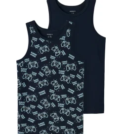 Undertrøjer - Noos - 2-pak - NkmTank - Dark Sapphire|Name It Clearance