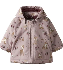 Vinterjakke - NbfMaxi - Violet Ice/BAMBI|Name It Online
