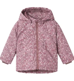 Vinterjakke - NbfMaxi - Grape Shake/Flowers|Name It Discount