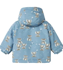 Vinterjakke - NbmMax - Rain Washed/ELEPHANT|Name It Sale