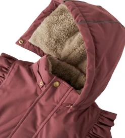 Vinterjakke - NmfSnow05 - Rose Brown m. Flæser|Name It Discount