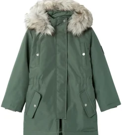 Vinterjakke - NOOS - NkfMilla Parka - Agave Green|Name It Outlet