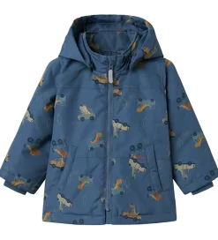 Vinterjakke - Noos - NmmMax - Vintage Indigo/Dino Car|Name It Best