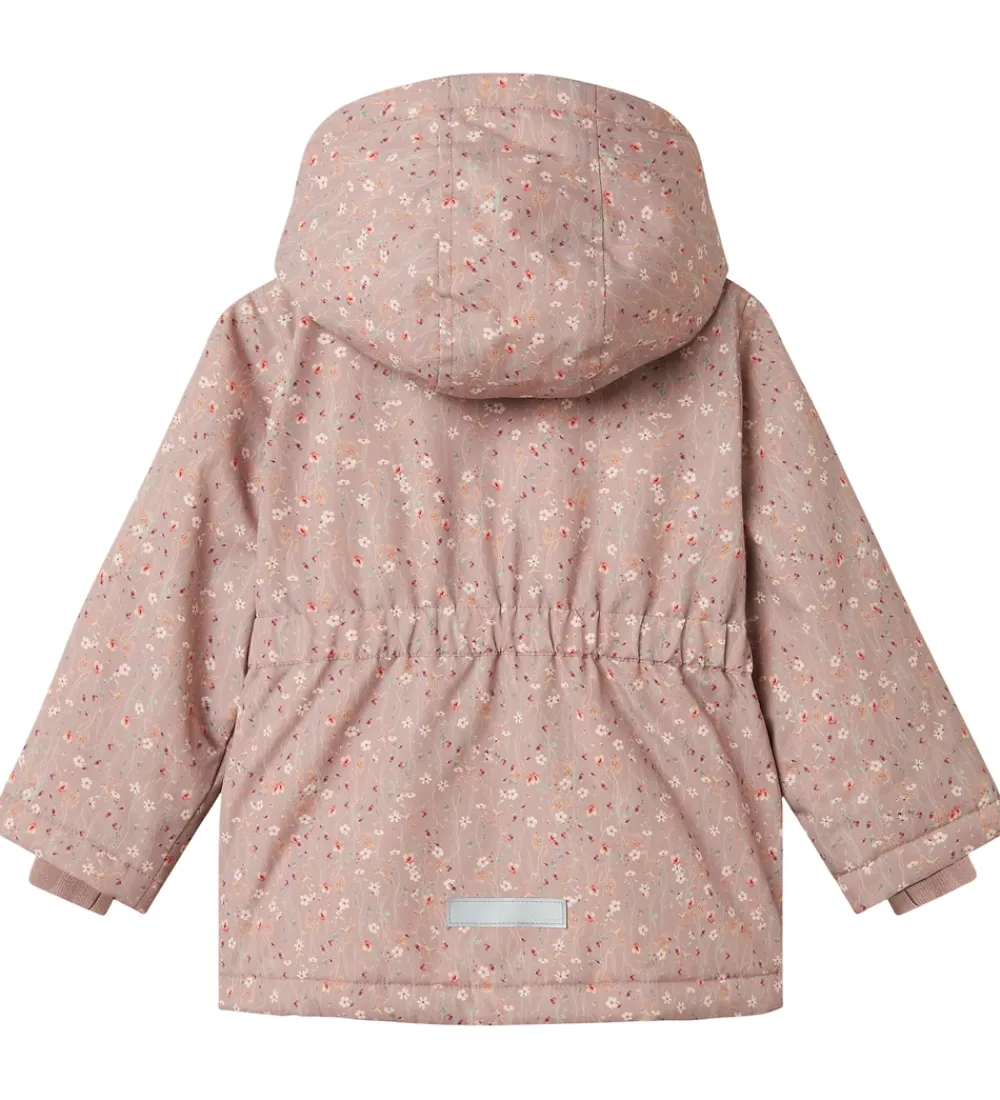 Vinterjakke - Noos - NmfMaxi - Woodrose/Flower|Name It Outlet