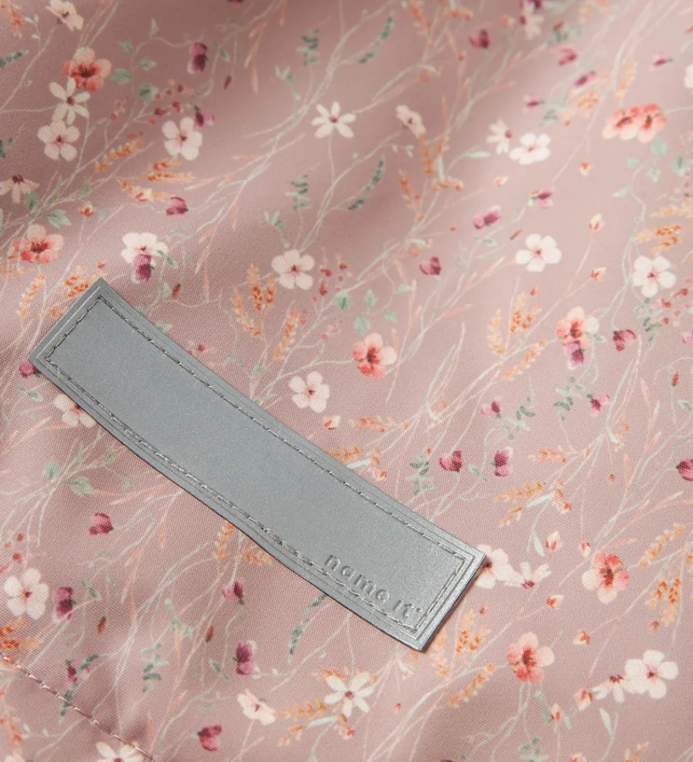 Vinterjakke - Noos - NmfMaxi - Woodrose/Flower|Name It Outlet