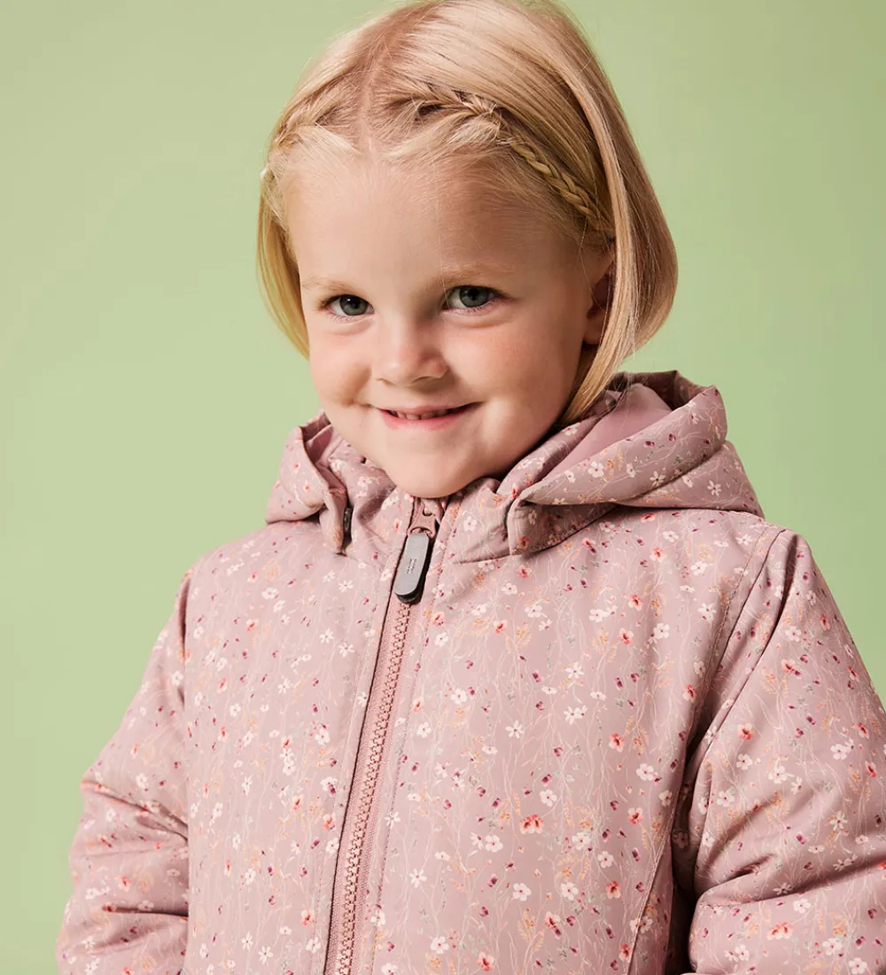 Vinterjakke - Noos - NmfMaxi - Woodrose/Flower|Name It Outlet