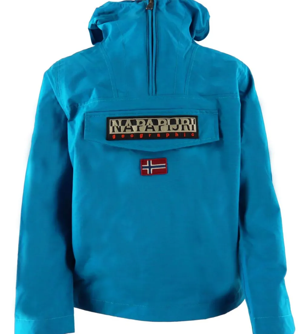 Sommerjakke - Rainforest Anorak - Mykonos Blue|Napapijri Sale