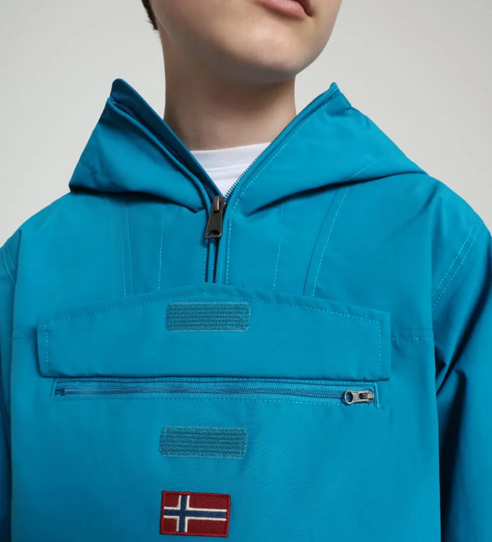 Sommerjakke - Rainforest Anorak - Mykonos Blue|Napapijri Sale