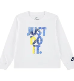Bluse - Hvid m. Print|Nike Sale