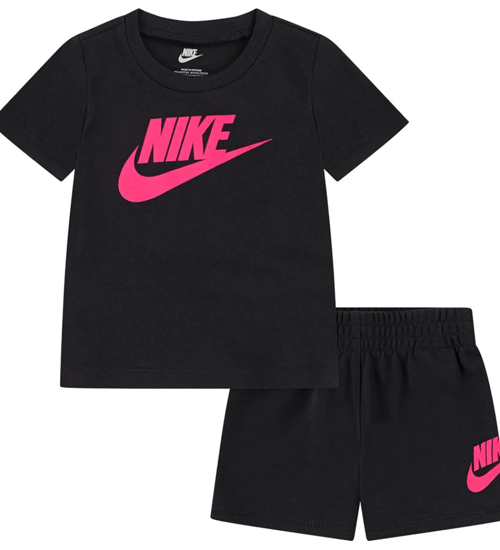 Shortssæt - T-shirt/Shorts - Hyper Pink/Black|Nike Outlet