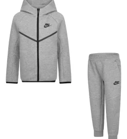 Sæt - Cardigan/Bukser - Gråmeleret m. Sort|Nike Sale