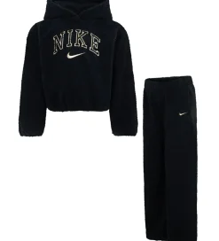 Sæt - Hættetrøje/Bukser - Sort/Gold|Nike Clearance