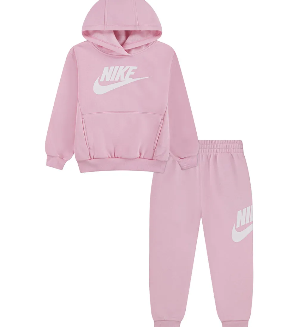 Sweatsæt - Hættetrøje/Sweatpants - Mineral Soft Pink|Nike Discount