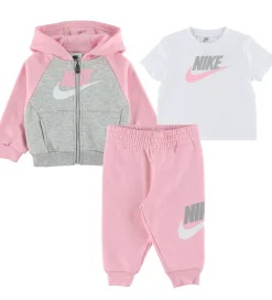 Sweatsæt - Soft Pink/Gråmeleret|Nike Online