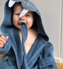 Badekåbe - Middle Blue m. Hvalros|Nørgaard Madsens Hot