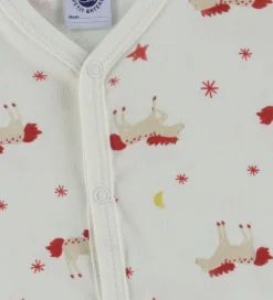 Natdragt - Milk m. Stjerner og Heste|Petit Bateau New