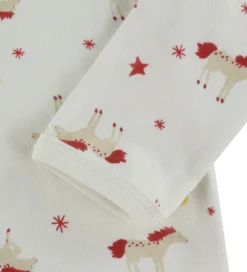 Natdragt - Milk m. Stjerner og Heste|Petit Bateau New