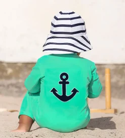 Badeheldragt - Lou - UV50+ - Parrot m. Anker|Petit Crabe Clearance