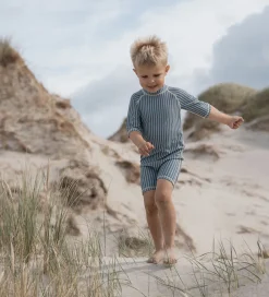 Badeheldragt - Blue Mirage/Off White|Petit Piao