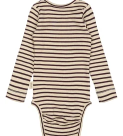 Body l/æ - Rib - Dark Grape/Off White|Petit Piao Clearance