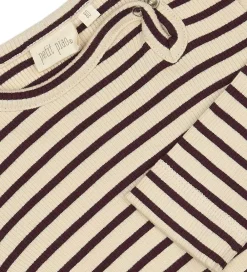 Body l/æ - Rib - Dark Grape/Off White|Petit Piao Clearance