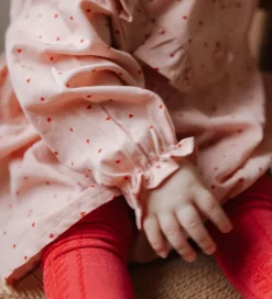 Kjole - Pink Heart m. Flæser|Petit Piao Online