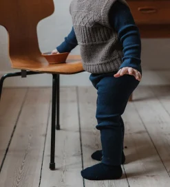 Leggings - Rib - Modal - Dress Blues|Petit Piao Online